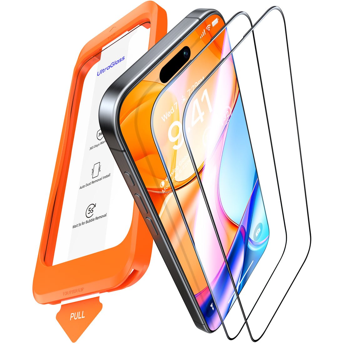 UltraGlass TOP 9H+ Armor for iPhone 17 Privacy Screen Protector [No.1 Military Grade Shatterproof] Privacy Screen iPhone 17 Tempered Glass [100% Anti-Spy] Longest Durable, 2 Pack product image