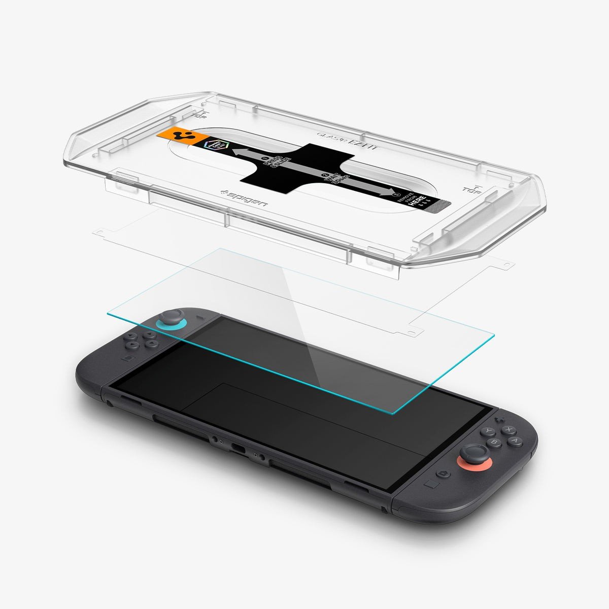 Spigen AluminaCore Screen Protector Tempered Glass [GlasTR EZ Fit] designed for Nintendo Switch 2 [2 Pack] 9H+ Hardness, Aluminum-Enhanced Durability product image