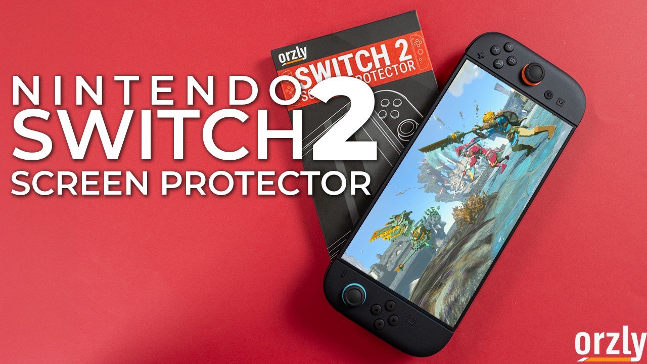 Orzly Glass Screen Protector for Nintendo Switch 2 Console 2025, 7.9 inch, 4 Pack, Easy Installation, Anti Scratch product image
