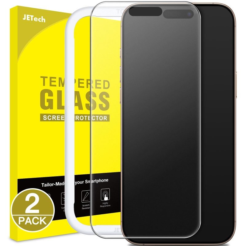 JETech Matte Screen Protector for iPhone 16 Pro Max 6.9 inch, Anti-Glare 9H Tempered Glass Film, Anti-Fingerprint, Smooth Touch, Easy Installation, Case-Friendly, 2-Pack product image