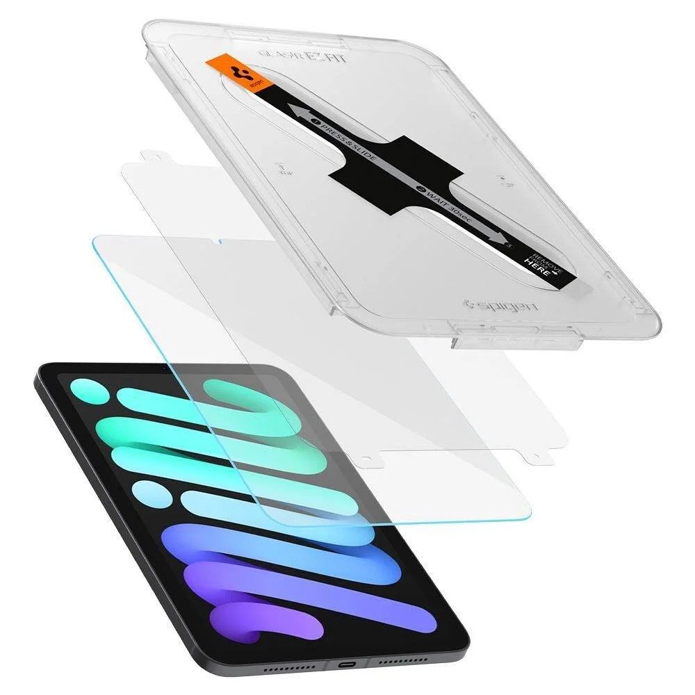Spigen Tempered Glass Screen Protector [Glas.tR EZ FIT] for iPad mini 7th Gen (A17 Pro 2024) and iPad mini 6th Gen (2021) 8.3 inch [Case Friendly] product image