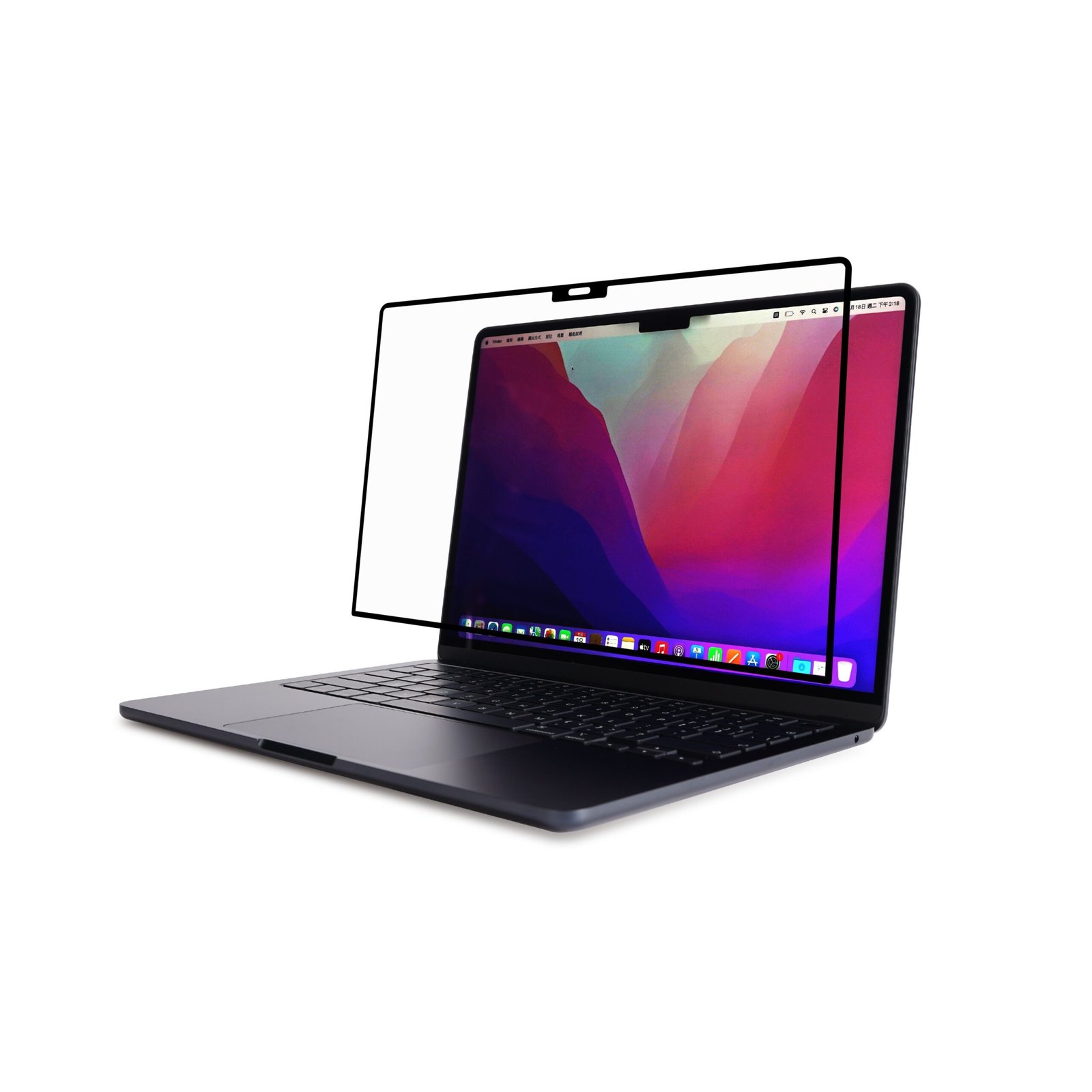 Moshi iVisor AG Anti-Glare Screen Protector for MacBook Air 13.6-inch (2022 M2, A2681), Matte, Washable and Reusable product image