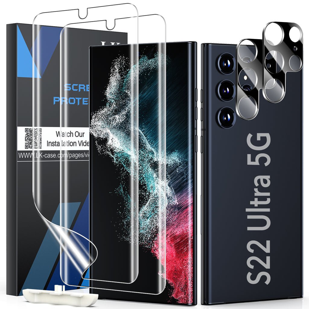 LK Nano Ceramic Film Screen Protector for Galaxy S22 Ultra 6.8-inch, 2-Pack product image