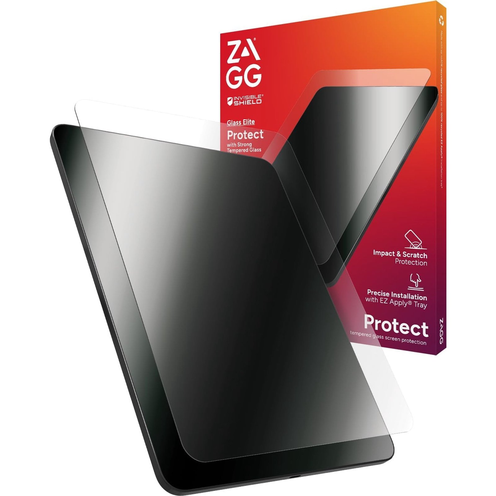 ZAGG Glass Elite iPad Air 11 inch (M5/M4/M3/M2) Screen Protector, 5X Stronger Tempered Aluminosilicate Glass product image