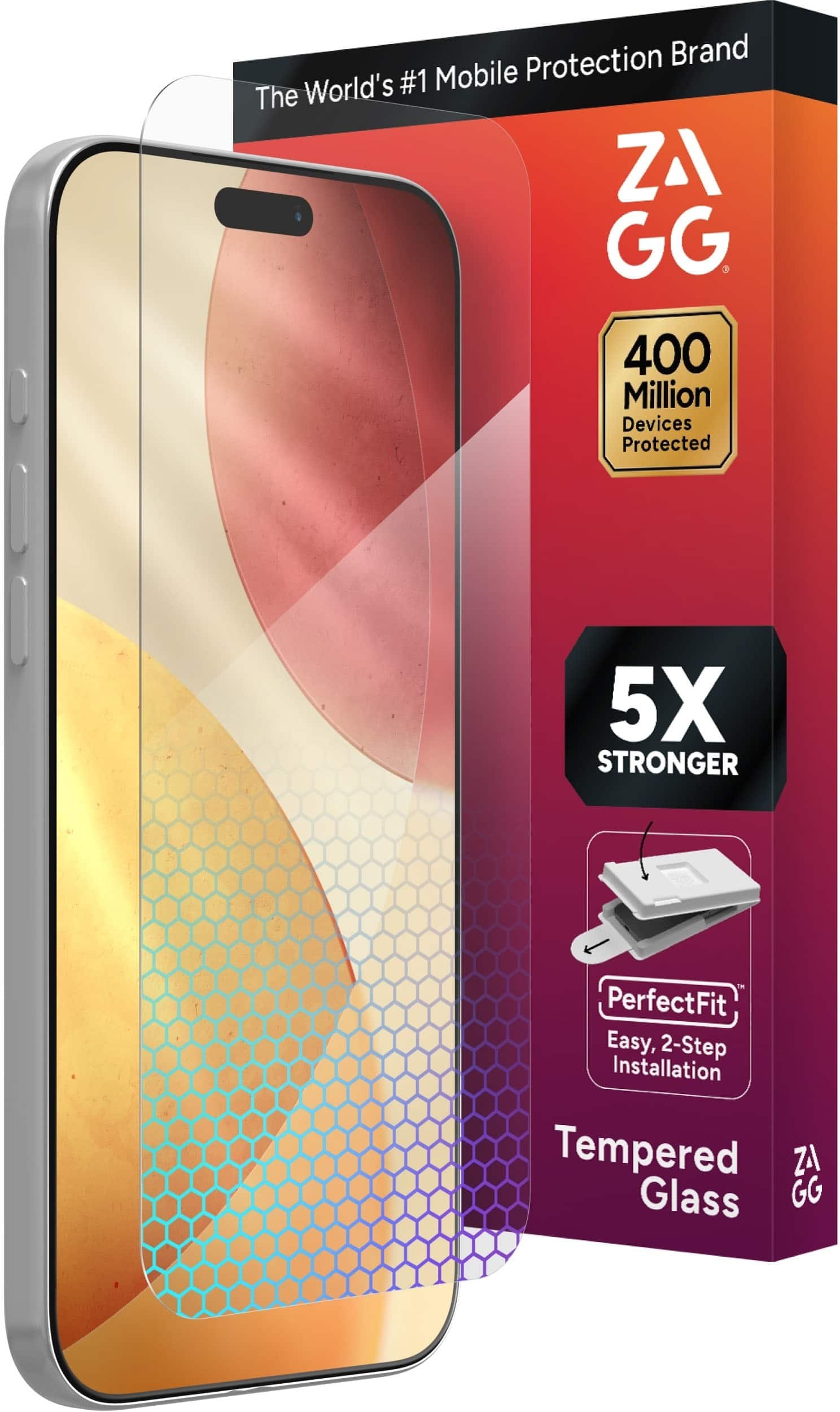 ZAGG Glass Elite Tempered Glass Screen Protector for iPhone 17 Pro Max product image