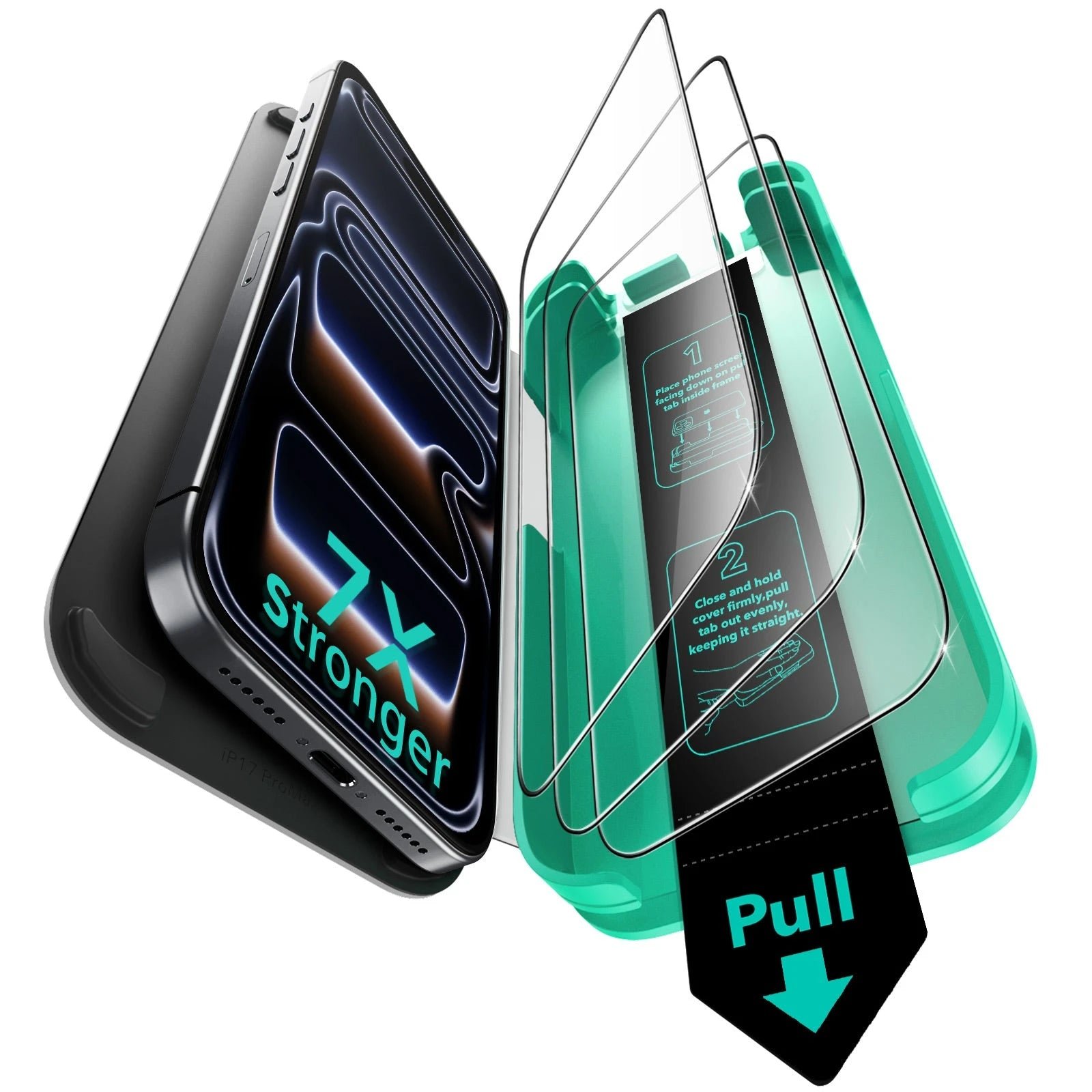 ESR Armorite Tempered Glass Screen Protector for iPhone 17 Pro Max, 3-Pack product image