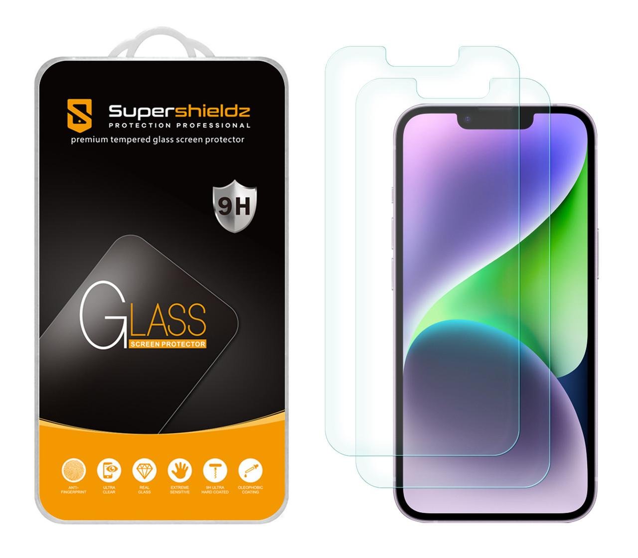 Supershieldz Tempered Glass Screen Protector for iPhone 13 (6.1 inch), 2-Pack product image