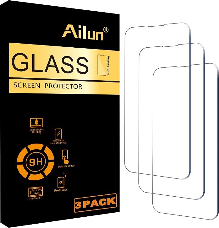 Ailun Tempered Glass Screen Protector for iPhone 14/14 Pro, 3-Pack product image