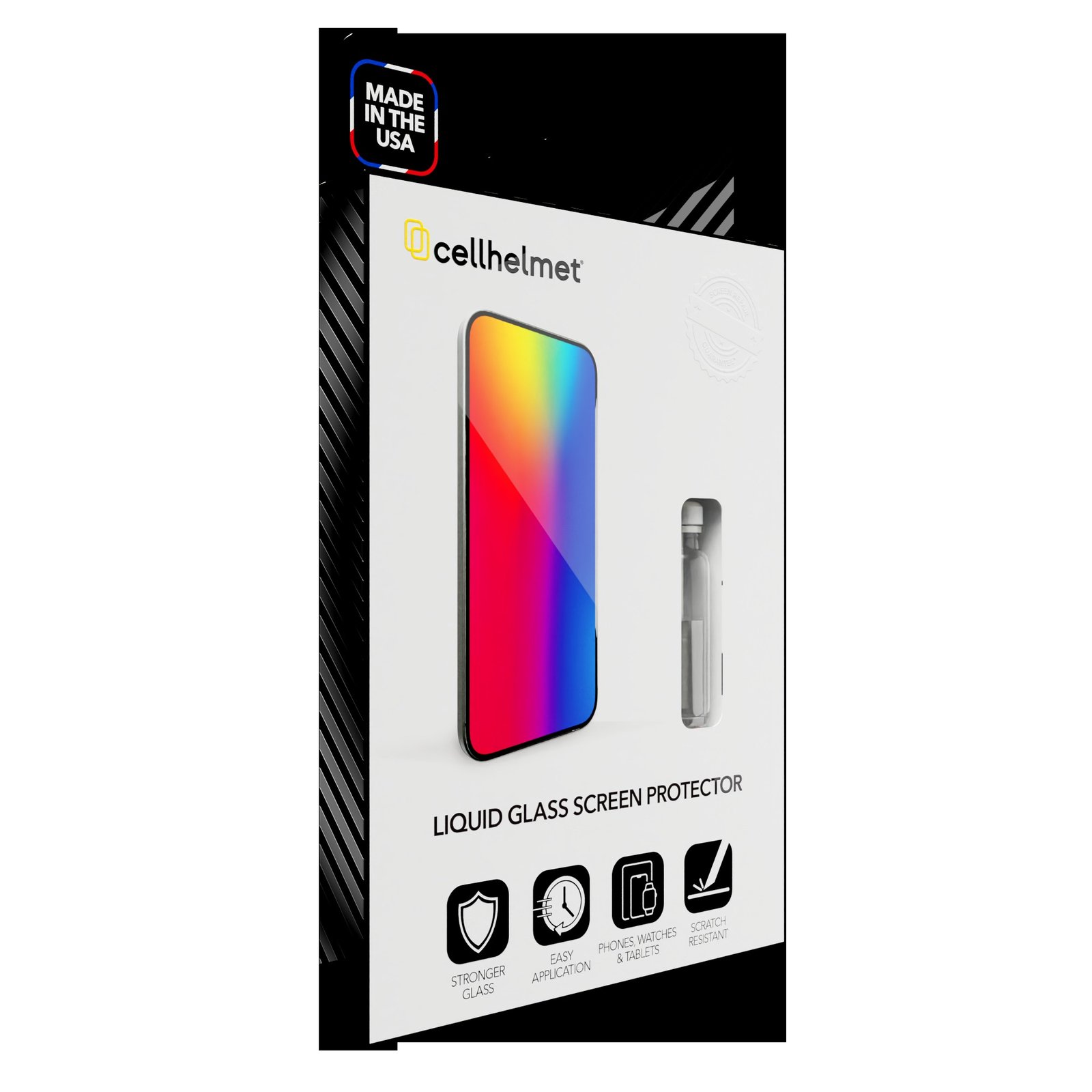 cellhelmet Liquid Glass Wipe On Nano Screen Protector | Scratch and Shatter Protection | Universal Screen Protector for Phones and Smart Watches | Made in USA product image