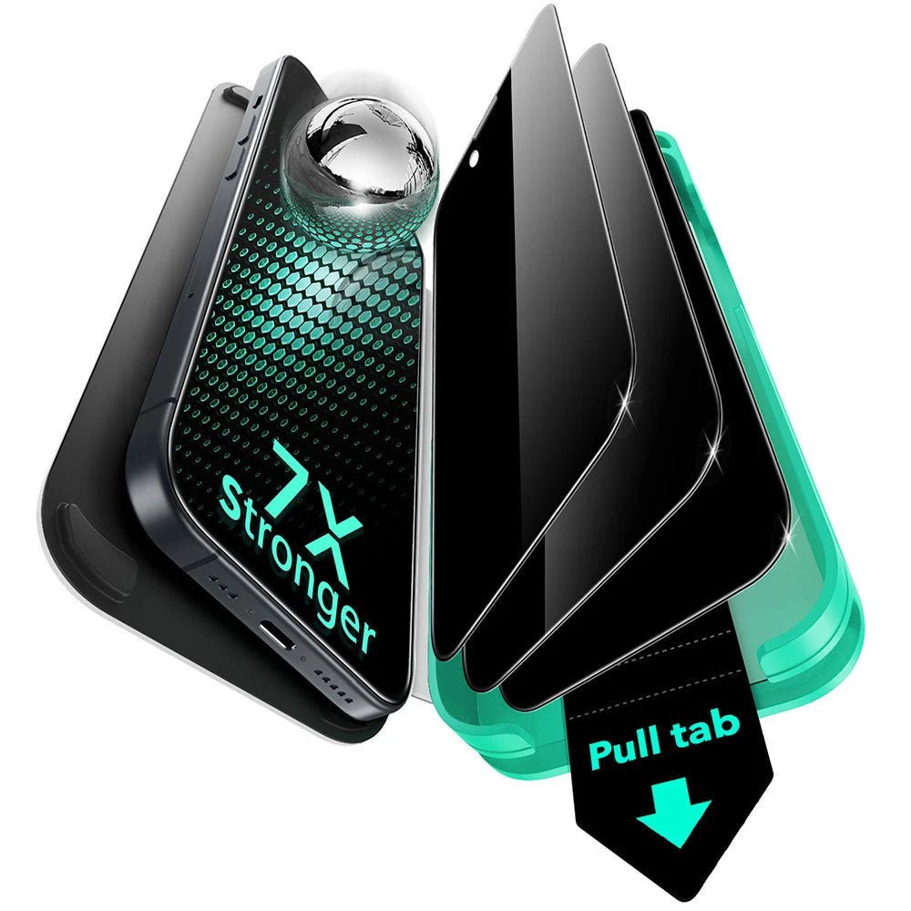 ESR 3 Pack Privacy Screen Protector for iPhone 16e/14/13/13 Pro, Anti-Spy Tempered Glass with UltraFit Tray product image