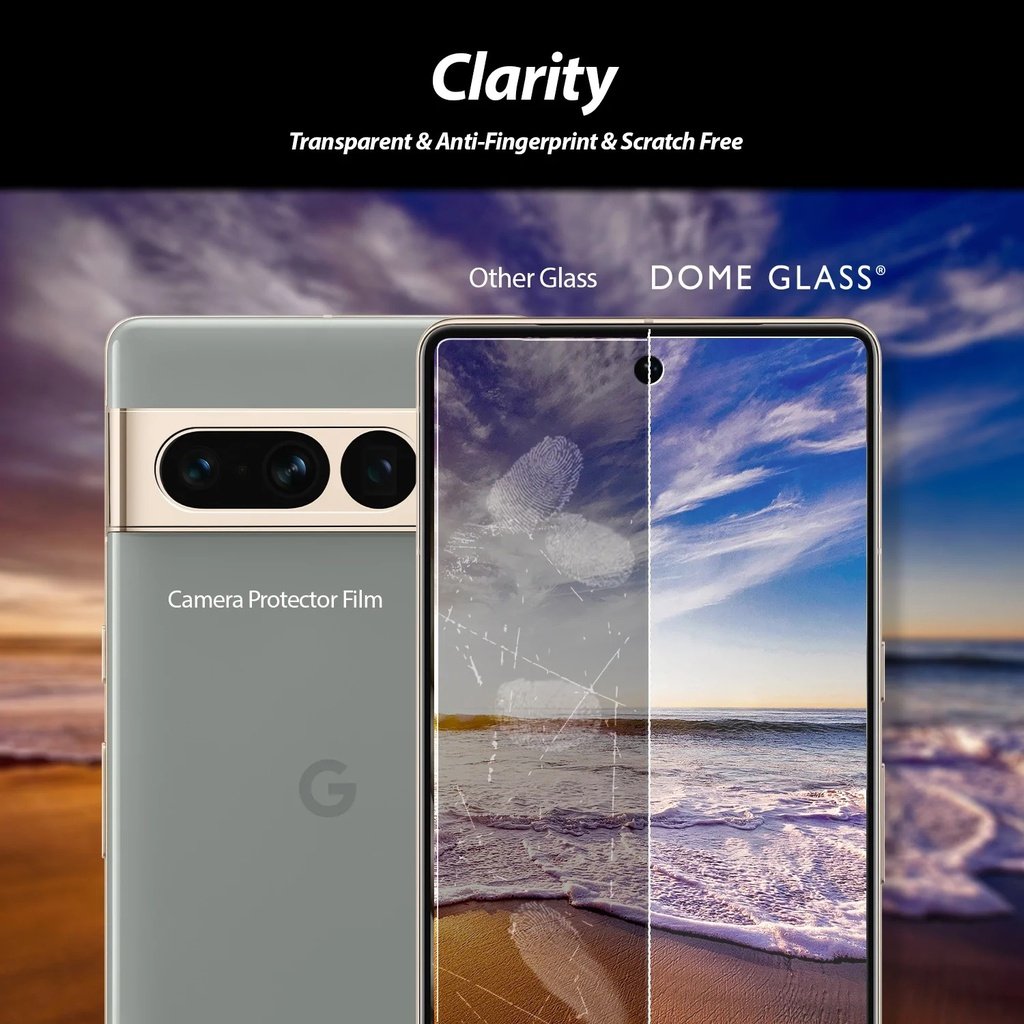DOME GLASS [2+1 CAM PACKAGE + UV Lamp] Whitestone Screen Protector for Google Pixel 7 Pro - 2 pack product image