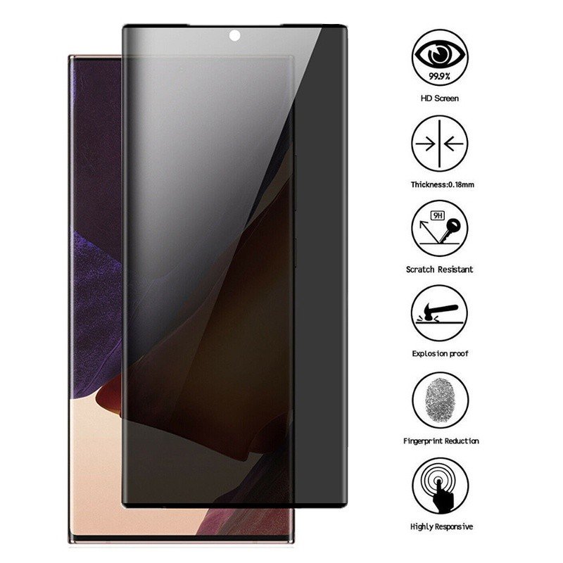 [2-Pack] YWXTW Privacy Screen Protector for Samsung Galaxy Note 20 Ultra, Anti-Spy Tempered Glass product image