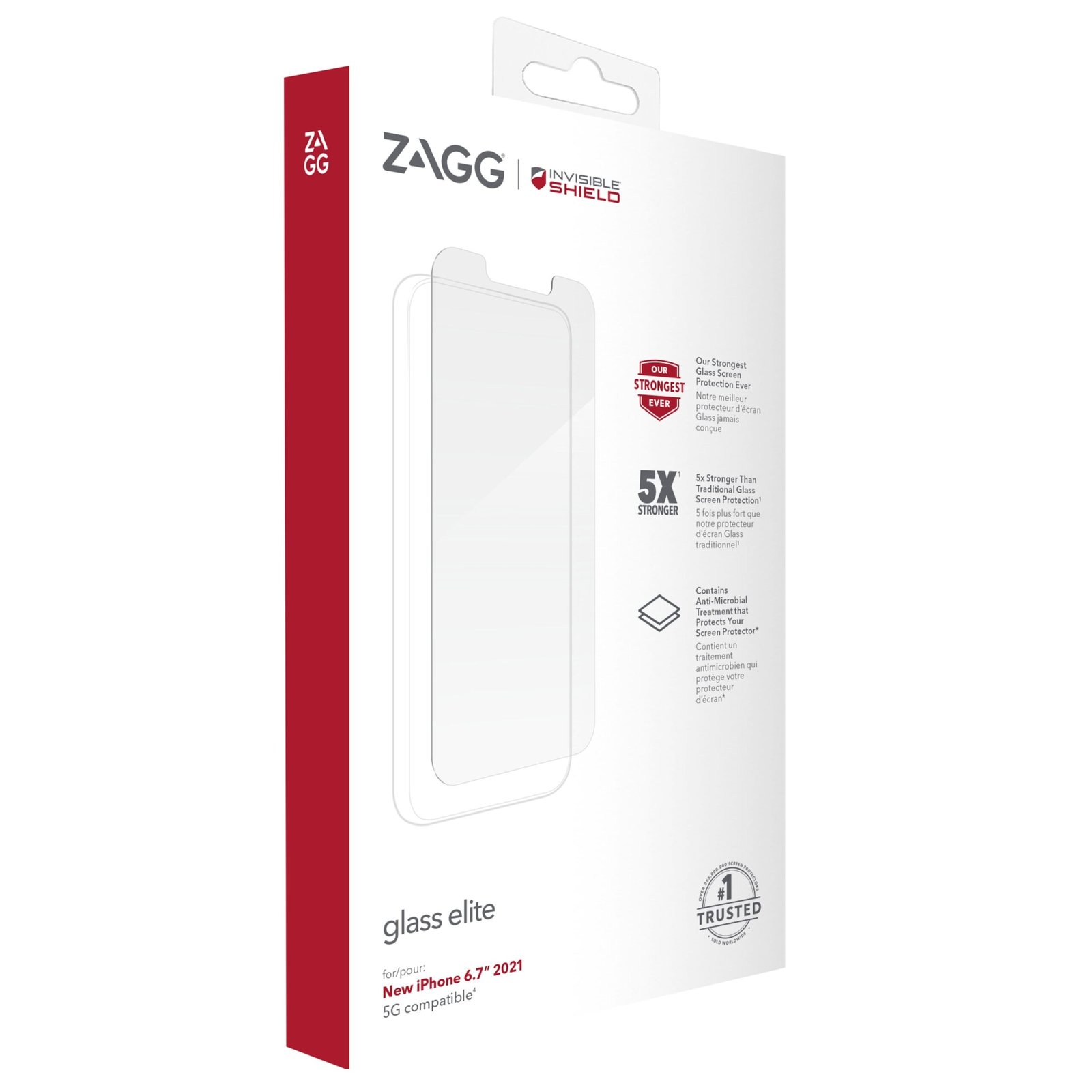 ZAGG InvisibleShield Glass Elite Screen Protector for iPhone 13 Pro Max product image