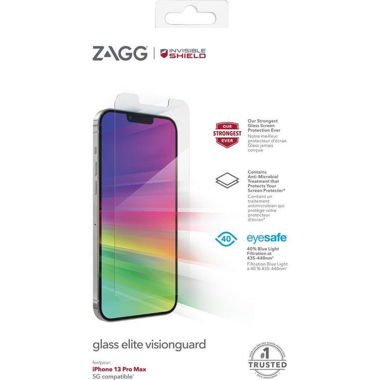 ZAGG InvisibleShield Glass Elite VisionGuard Screen Protector for iPhone 13 Pro Max product image