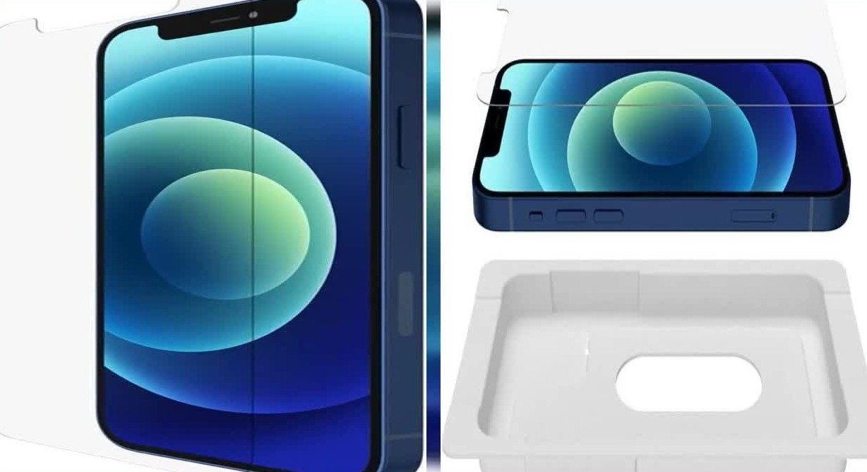 Belkin iPhone 12 Pro, iPhone 12 Screen Protector UltraGlass Anti-Microbial Treated, Ultimate Protection clear (OVA037zz) product image