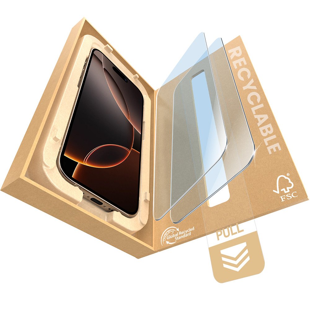 PandaShield 2-Pack Anti-Blue Light(TÜV RDF-30) Screen Protector for iPhone 15 Pro Max 10X Strengthened 9H Tempered Glass with Paper Dust-Free Alignment Tool, ECO-Friendly, Bubble Free, Case Friendly product image