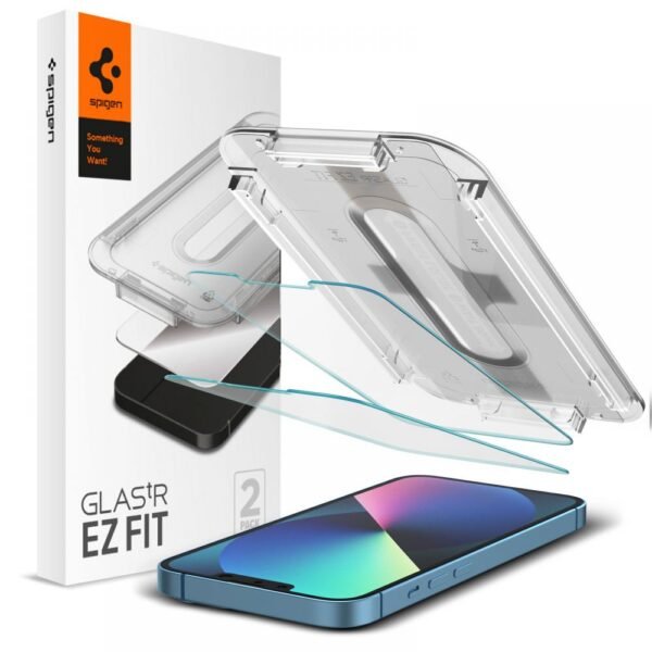 Spigen GlasTR EZ Fit Tempered Glass Screen Protector for iPhone 12 Pro Max (2020), Case Friendly, 2 Pack product image