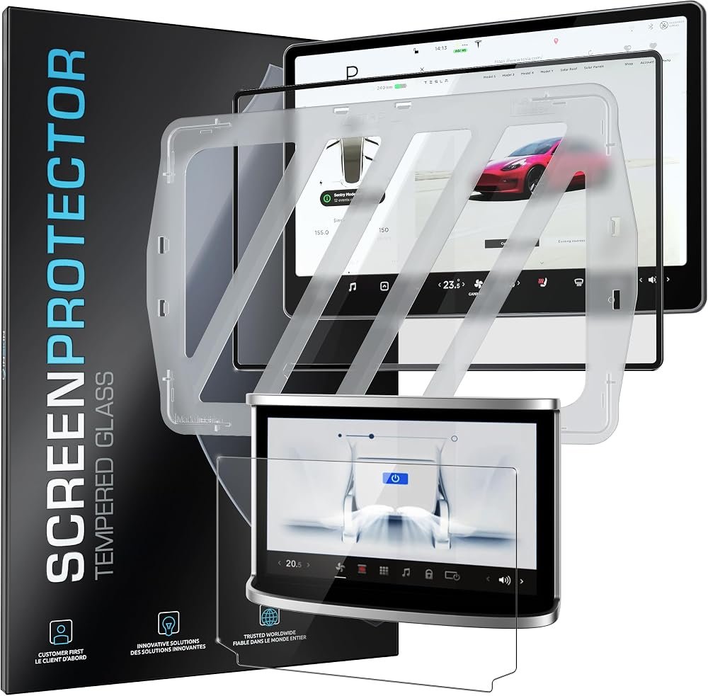Topfit Tempered Glass Touch Screen Protector for Tesla Model 3 / Model Y 15" Center Touchscreen product image