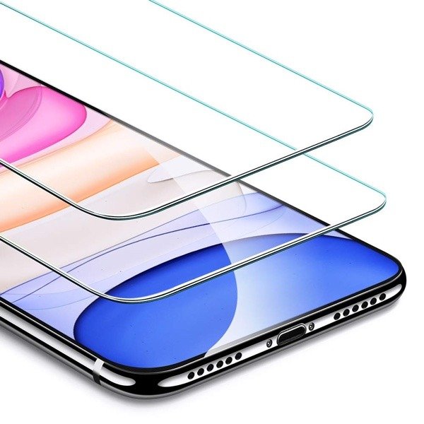 ESR Screen Protector Compatible for iPhone 11, iPhone XR [2 Pack] [Easy Installation Frame] [Case Friendly], Premium Tempered Glass Screen Protector for iPhone 6.1 Inch (2019) product image