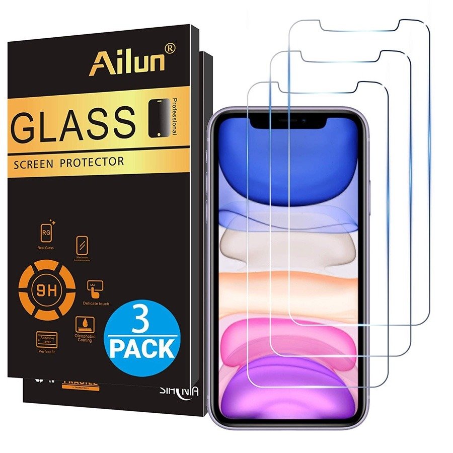 Ailun Screen Protector Compatible for iPhone 11 / iPhone XR [6.1 Inch], 3 Pack Case Friendly Tempered Glass product image