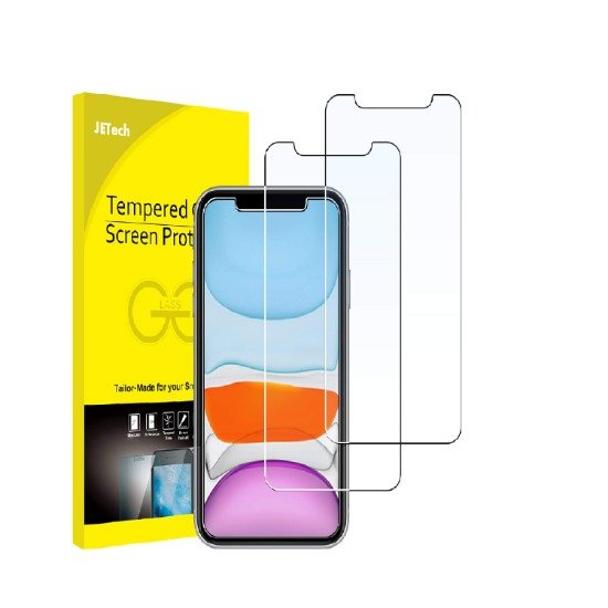 JETech Screen Protector for iPhone 11 and iPhone XR 6.1-Inch, Tempered Glass Film, 2-Pack product image