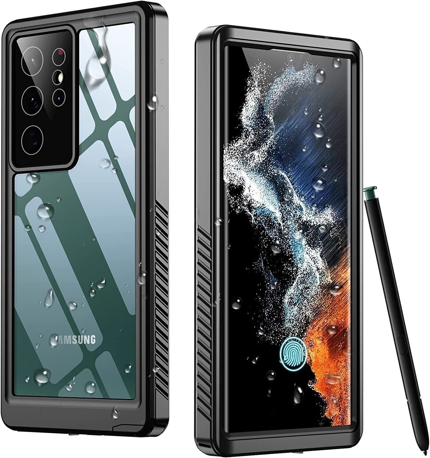 Temdan Designed for Samsung Galaxy S22 Ultra Case, Waterproof Built-in Lens & Screen Protector [Full Body Shockproof] [Military Drop Proof] [IP68 Underwater] Phone Case for S22 Ultra 5G product image
