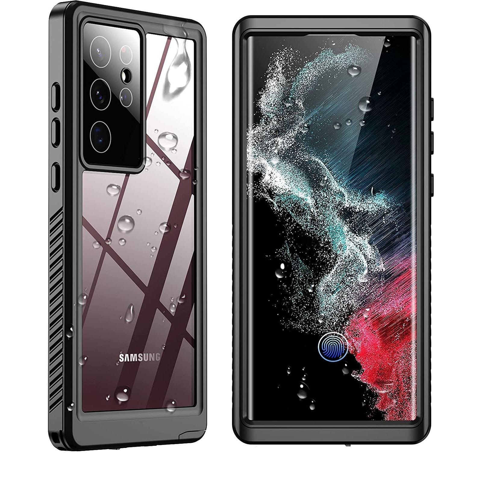 SPIDERCASE Designed for Samsung Galaxy S22 Ultra Case Waterproof, Built-in Screen Protector Full Protection Heavy Duty Shockproof Anti-Scratched Rugged Case product image