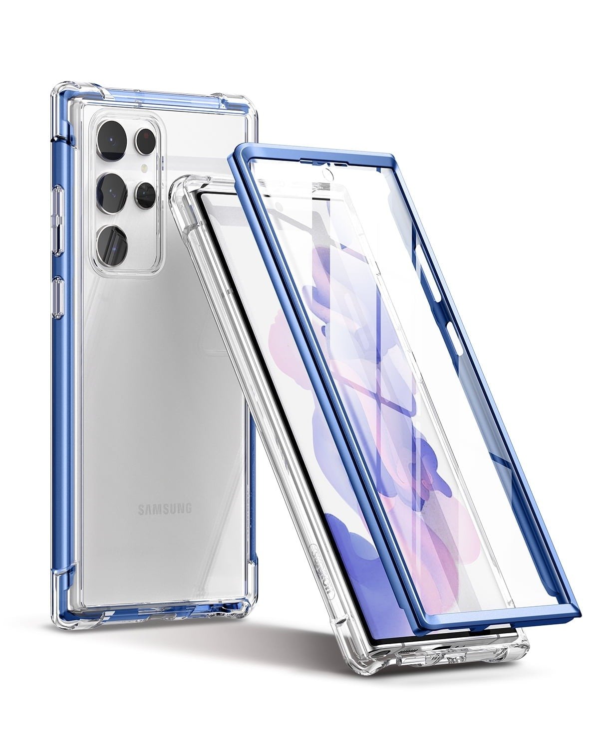 SURITCH for Samsung Galaxy S22 Ultra Case, Built-in Screen Protector for Samsung S22 Ultra 5G Case Full Body Protection Shockproof Rugged Bumper Silicone Phone Protective Cover 6.8 Inch product image