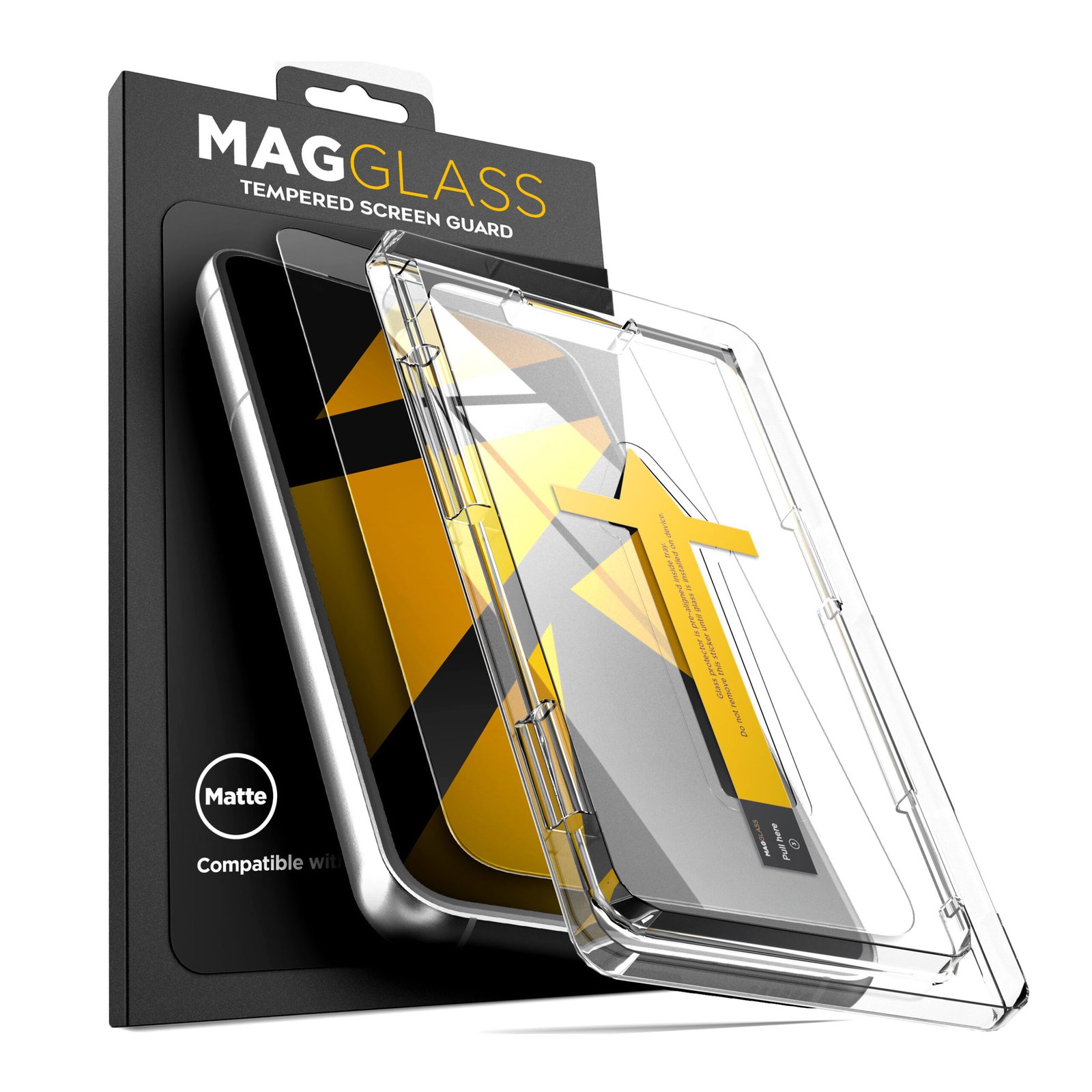 MagGlass Matte Anti-Glare Screen Protector for Samsung Galaxy S22 Plus 6.6 inch, Tempered Glass, Fingerprint Resistant, Case Friendly product image