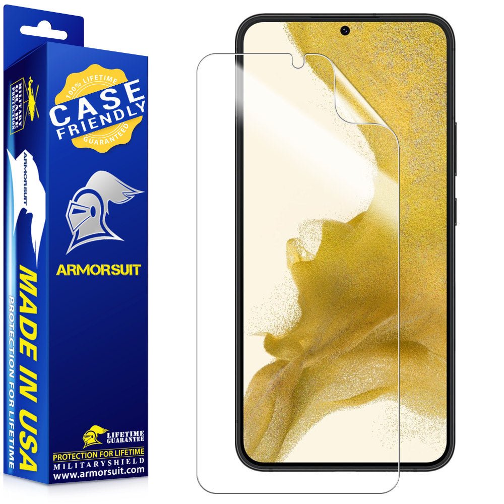 ArmorSuit [2 Pack] MilitaryShield Screen Protector Designed for Samsung Galaxy S22 Plus / S22+ 6.6" Case Friendly (2022 Release) Anti-Bubble HD Clear Film - Made in USA product image