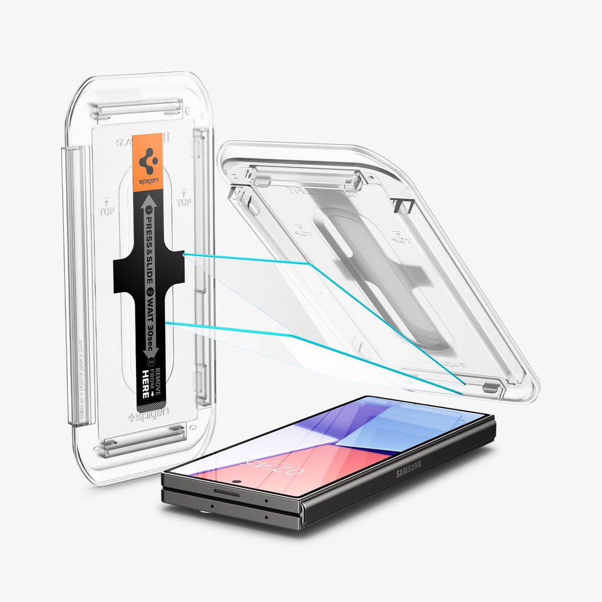 Spigen Glas.tR EZ Fit Tempered Glass Screen Protector [2 Pack] for Samsung Galaxy Z Fold 6 [Case Friendly] product image