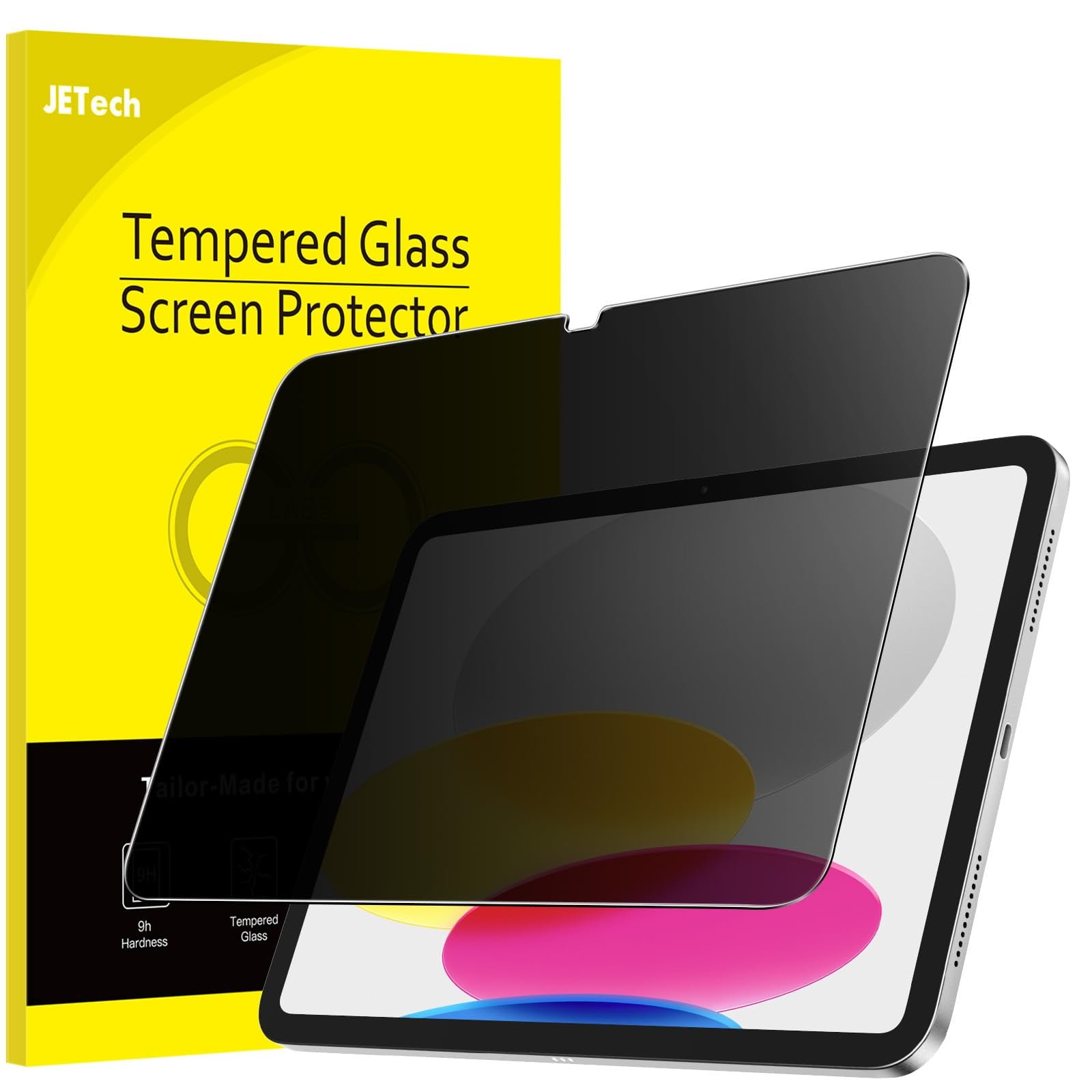JETech Privacy Screen Protector for iPad (A16) 11th/10th Generation (2025/2022), Anti-Spy Tempered Glass Film product image