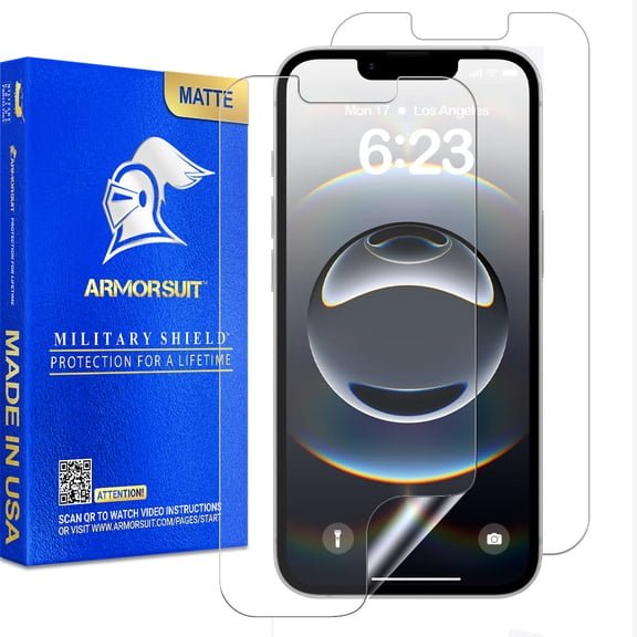 ArmorSuit 2 Pack Paper-Feel Texture Screen Protector for iPhone 16 Pro Max, Matte Finish, MilitaryShield, Self-Healing Nano Technology product image