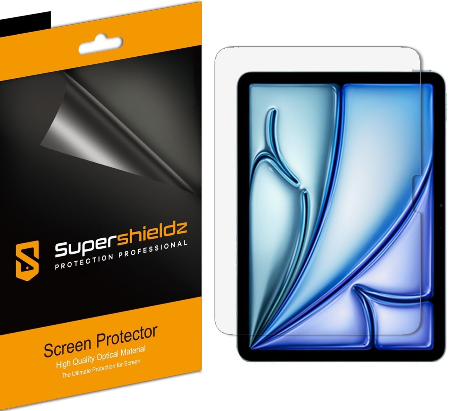Supershieldz (3 Pack) Designed for iPad Air 5/4 (10.9 inch, 5th/4th Generation) / iPad Pro 11 inch (2018-2022 / M2) Screen Protector, High Definition Clear Shield (PET) product image