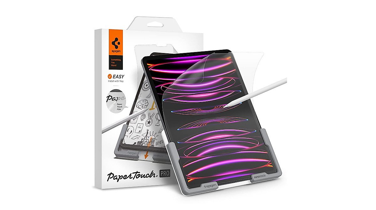 Spigen PaperTouch Screen Protector PaperTouch Pro Designed for iPad Pro 12.9 inch (2022/2021), Matte Finish, Paper-like Surface product image