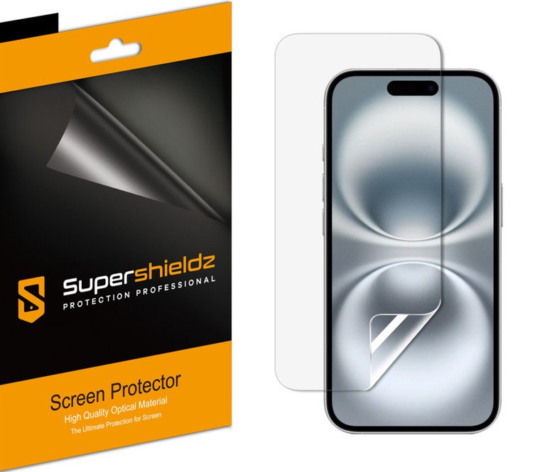 Supershieldz (3 Pack) Designed for iPhone 16 Plus/iPhone 15 Plus (6.7 inch) Screen Protector, High Definition Clear Shield (PET) product image