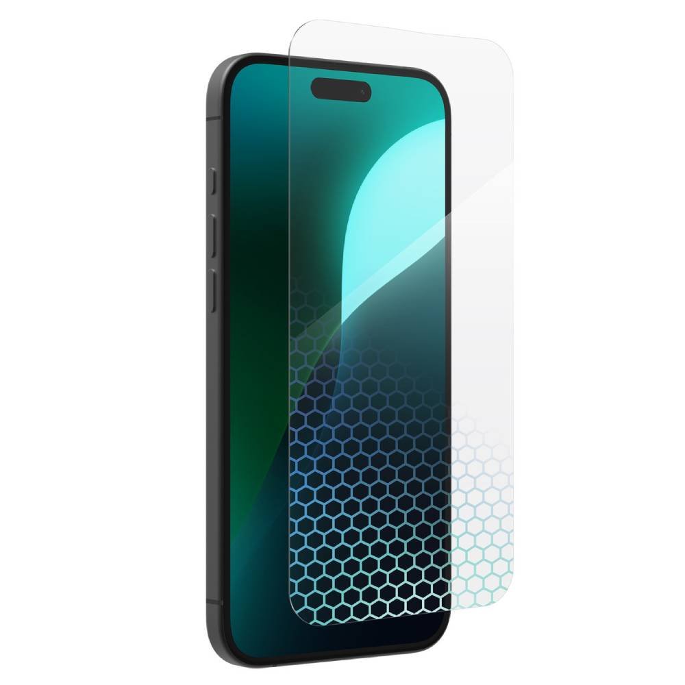 ZAGG Glass+ Screen Protector for iPhone 16 Plus / 15 Plus – 3X Stronger Tempered Glass with Reinforced Edges, Scratch & Smudge Resistant, InvisibleShield, Easy Installation product image
