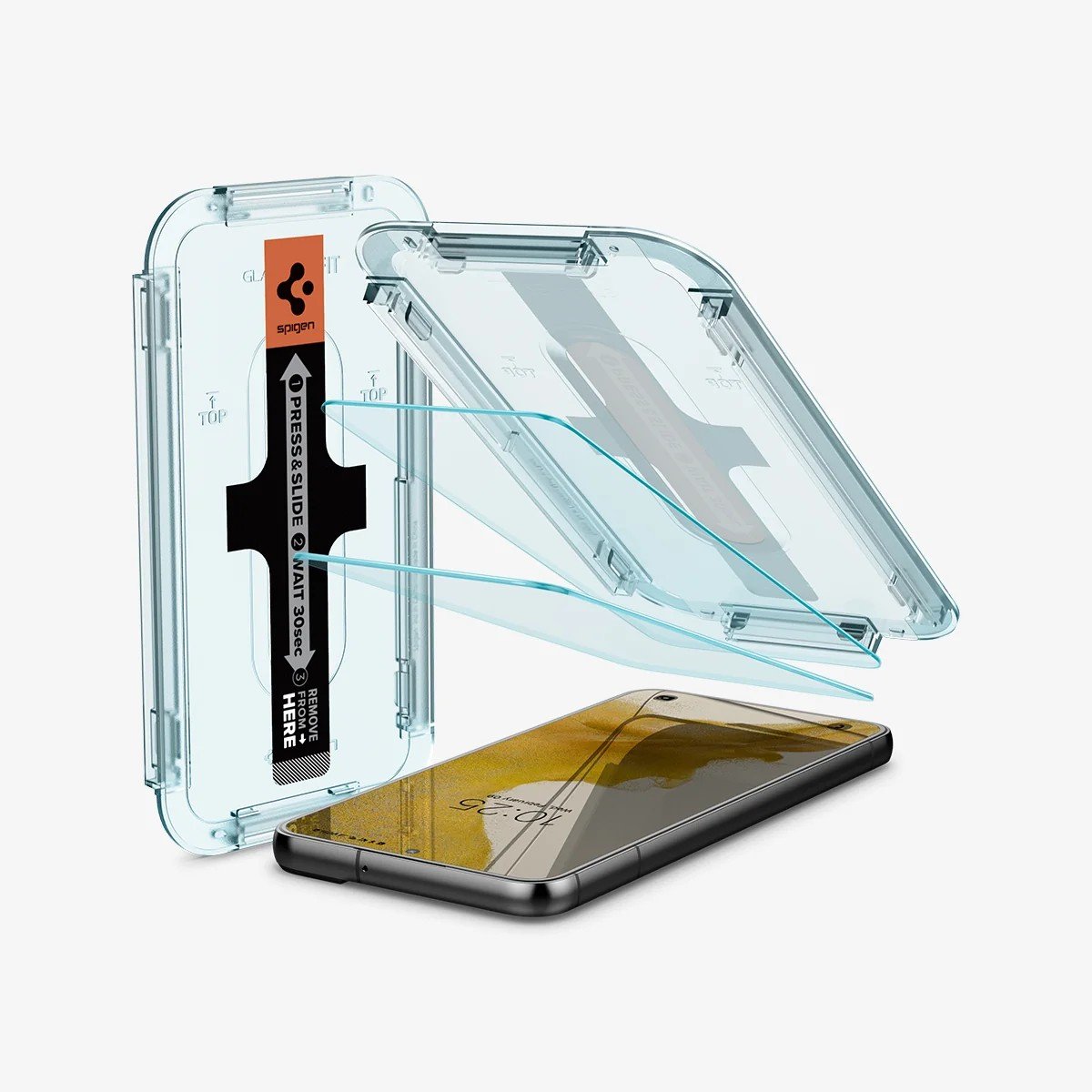 Spigen Tempered Glass Screen Protector [Glas.tR EZ Fit] designed for Galaxy S22 5G [Case Friendly] - 2 Pack product image