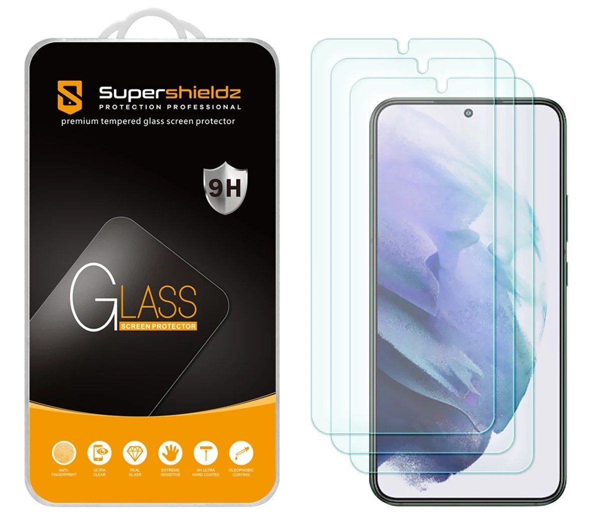 (3 Pack) Designed for Samsung Galaxy S22 5G (6.1 inch) Tempered Glass Screen Protector, Anti Scratch, Bubble Free product image