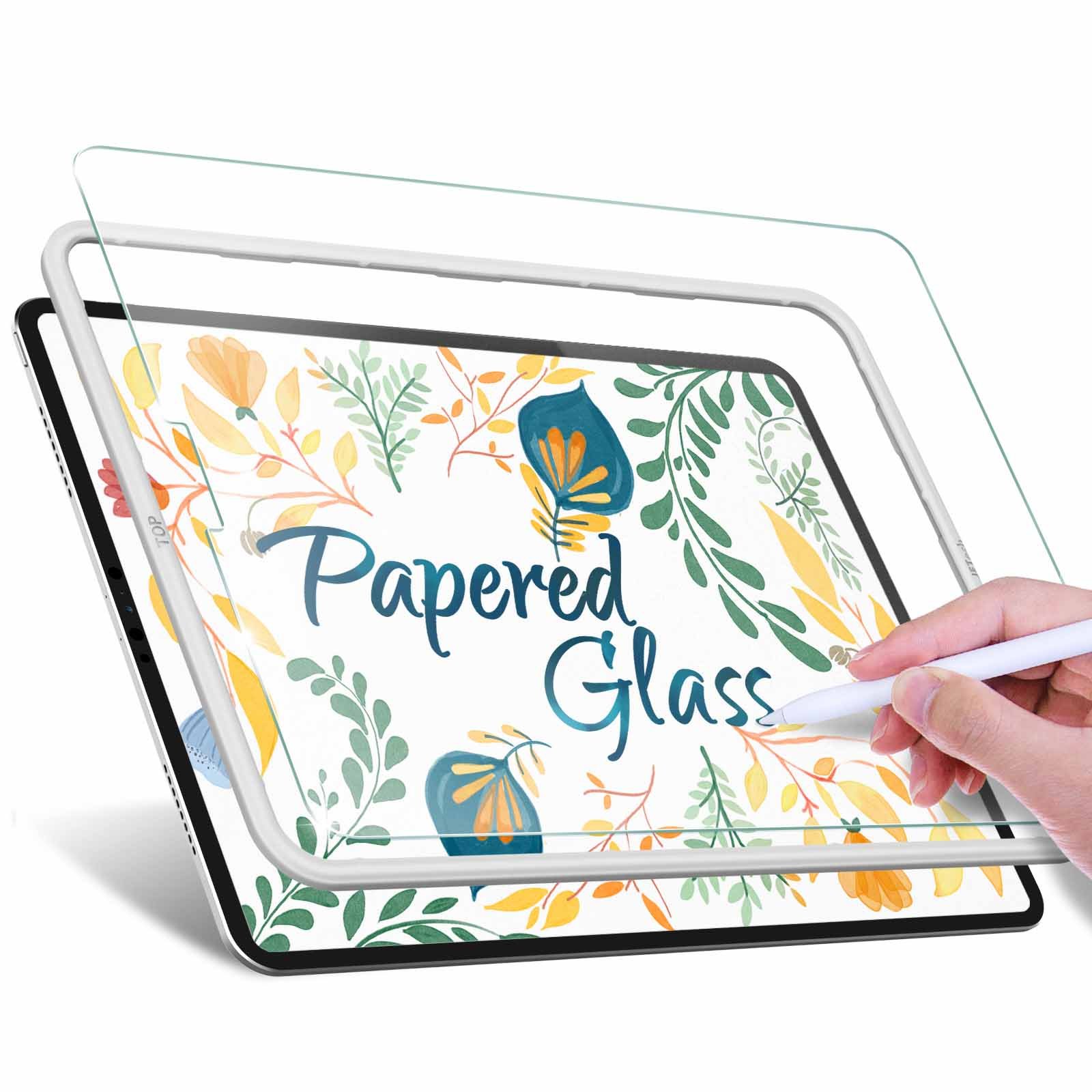 JETech Papered Glass Screen Protector for iPad Pro 11-Inch (1st-4th Generation) and iPad Air 4/5 10.9-Inch, Matte Anti-Glare Tempered Glass product image