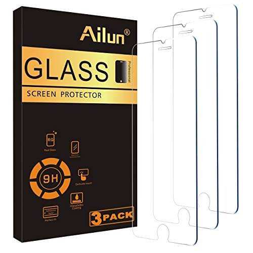 Ailun Screen Protector for iPhone SE 2020 2nd/2022 3rd Generation, iPhone 8,7,6s,6, 4.7-Inch Tempered Glass 0.25mm Case Friendly 3 Pack Clear product image