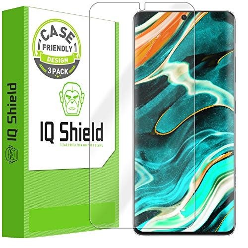 IQShield Screen Protector Compatible with Samsung Galaxy S21 Ultra, Clear TPU Film, Case Friendly product image