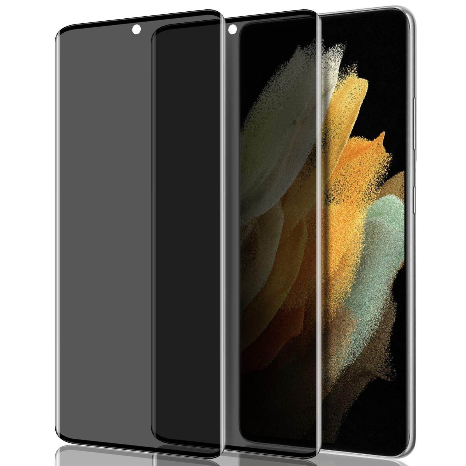 [2 Pack] YWXTW for Galaxy S21 Ultra Privacy Screen Protector, Tempered Glass Anti-Spy 9H product image