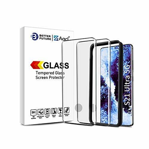AACL Screen Protector for Samsung Galaxy S21 Ultra 5G, 6.8 Inch, Curved Tempered Glass product image