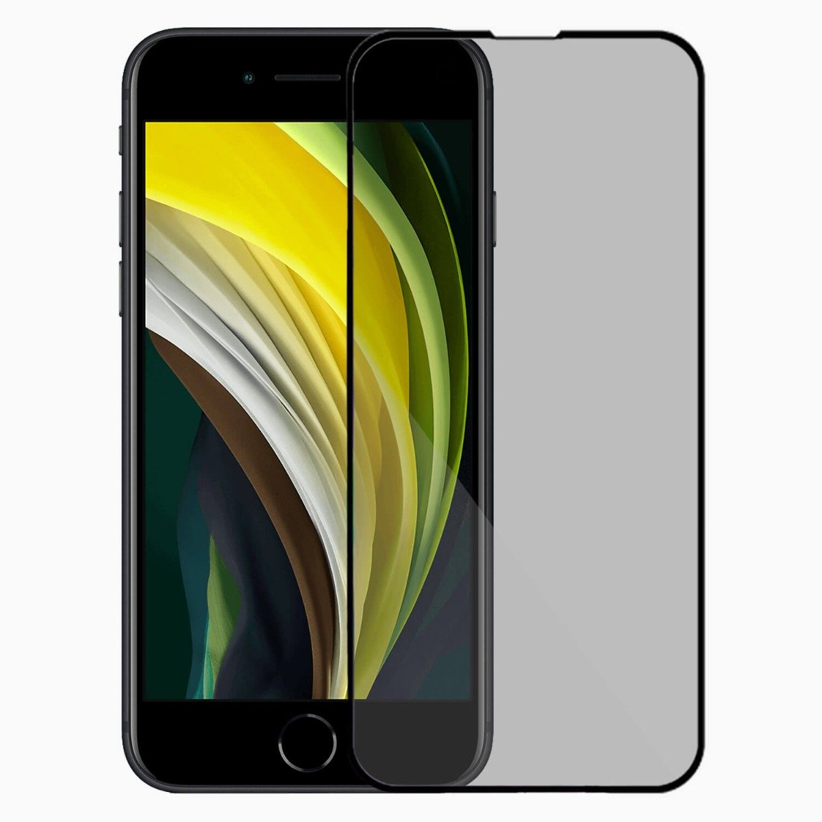 Fotbor Privacy Screen Protector for iPhone SE 2020/2022, iPhone 8/7 [2-Pack] Anti-Spy Tempered Glass, 9H Hardness, Case Friendly, Bubble Free product image