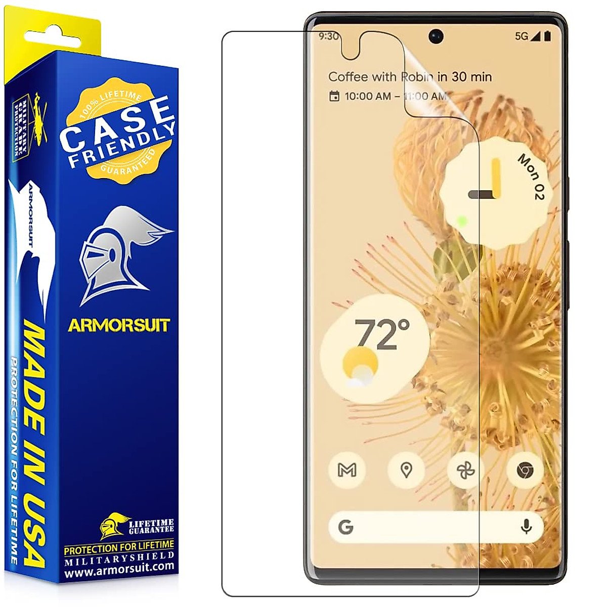 ArmorSuit 2-Pack Anti-Glare Matte Screen Protector for Google Pixel 6 Pro, MilitaryShield product image