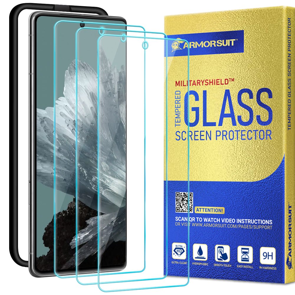 ArmorSuit 3 Pack Glass Screen Protector for Google Pixel 8 Pro Tempered Glass MilitaryShield Case Friendly (w/Alignment Tool) product image