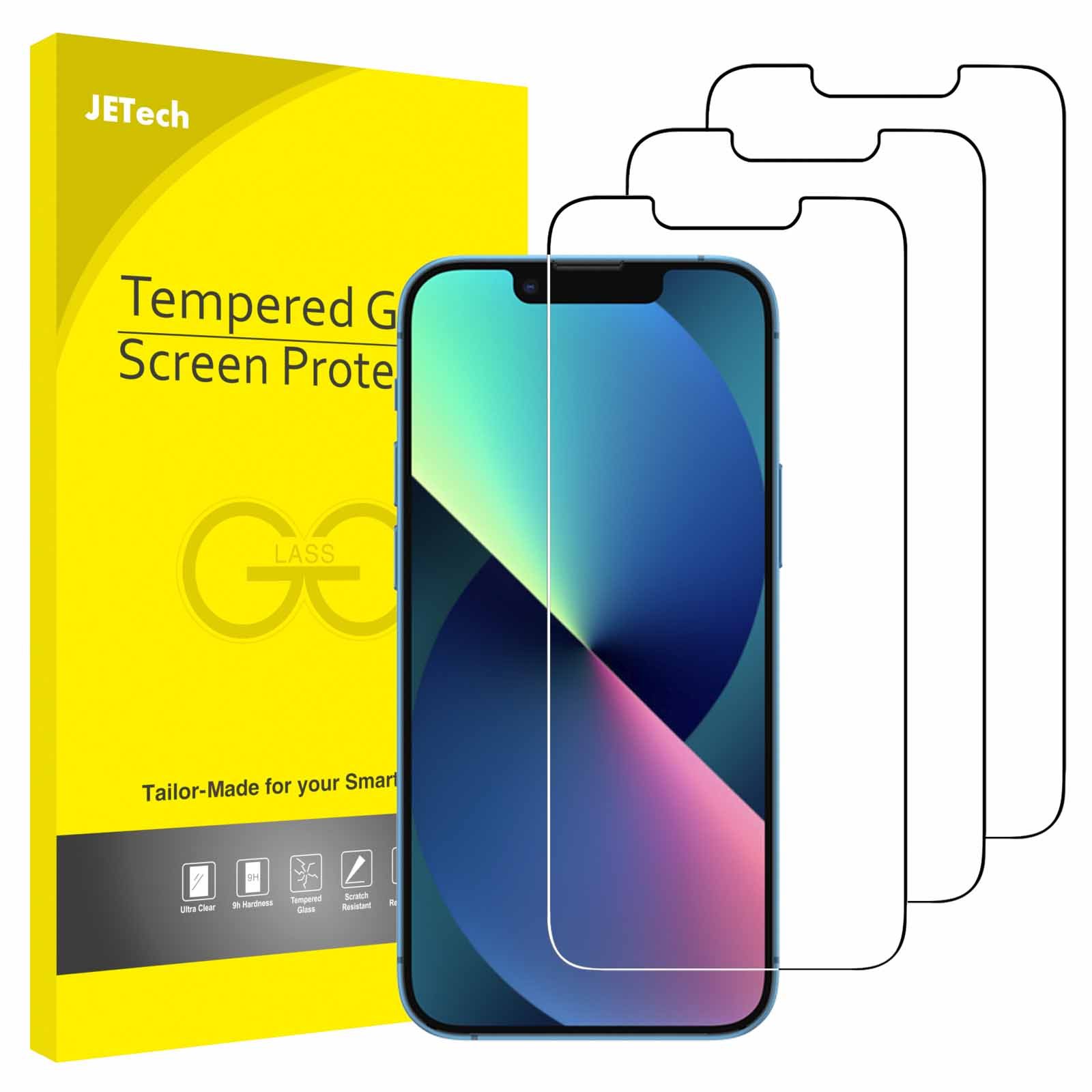 JETech Screen Protector for iPhone 13 mini 5.4-Inch, Tempered Glass Film, 3-Pack product image