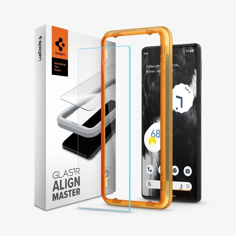 Spigen GlasTR AlignMaster Tempered Glass Screen Protector for Google Pixel 7 (2 Pack) product image