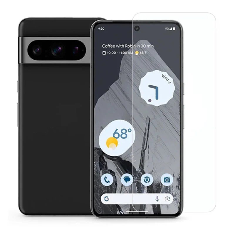 Samcorn [4+4 Pack] Screen Protector for Google Pixel 7, 4 Pack Tempered Glass with 4 Pack Camera Lens Protector, Fingerprint Unlock, HD Clear, Case Friendly product image